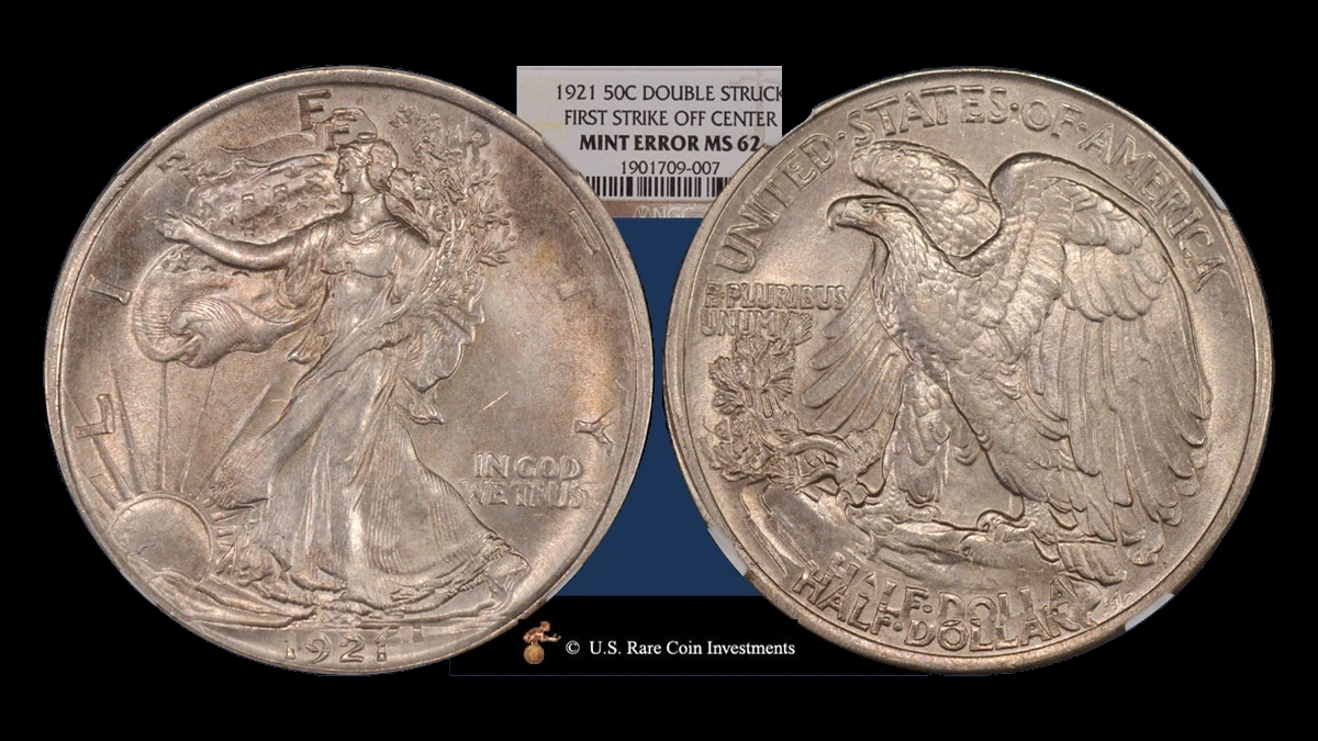 1921 Walking Liberty Half Dollar: Multiple Strike