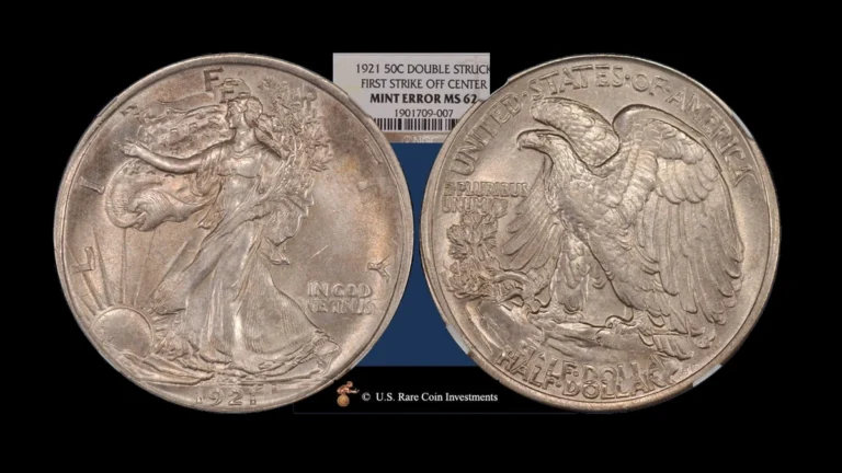 1921 Half Dollar Errors — error coin photographs
