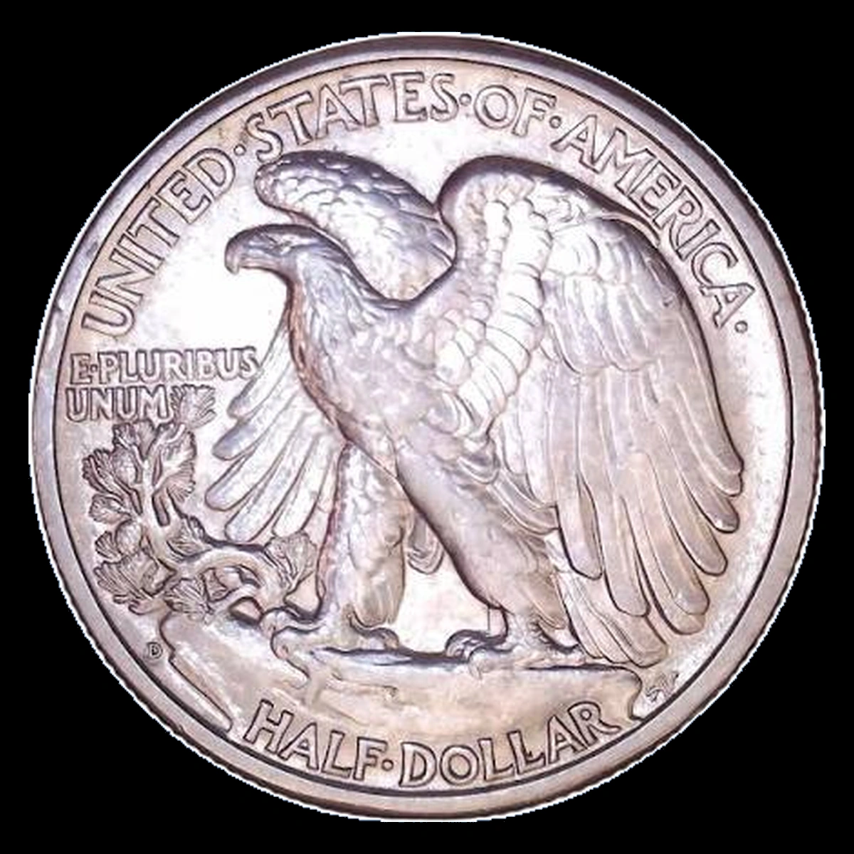 1942 Walking Liberty Half Dollar: Repunched Mintmark