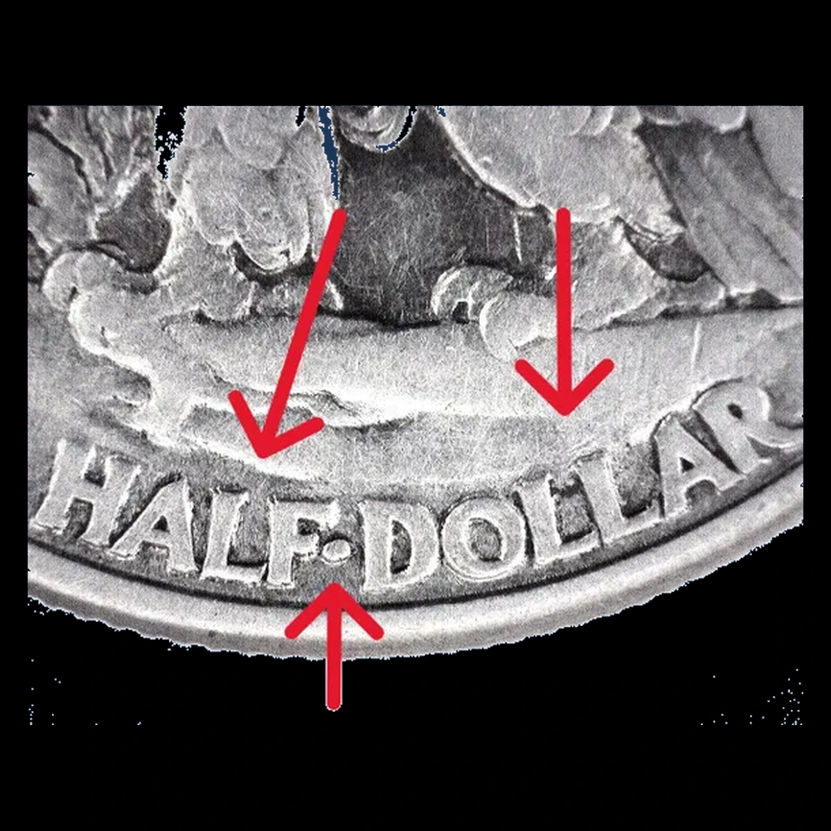 1942 Walking Liberty Half Dollar: Doubled Die Reverse