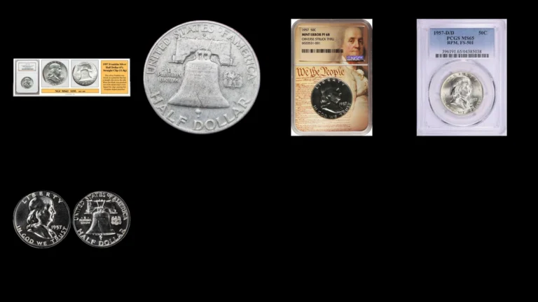 1957 Half Dollar Errors — error coin photographs