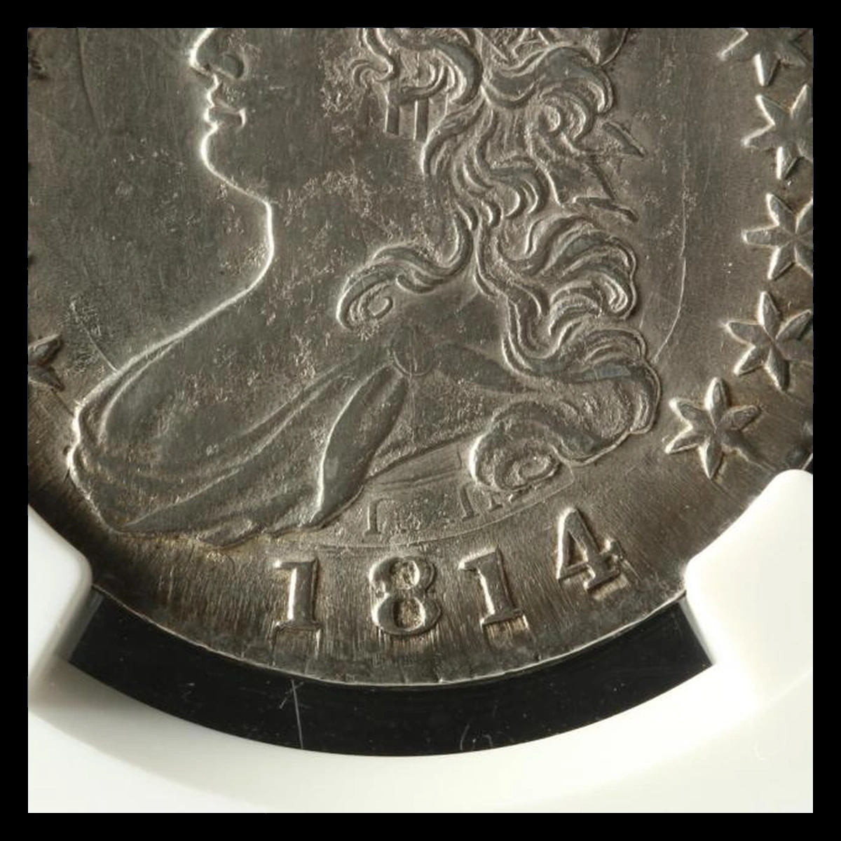 1814 Capped Bust Half Dollar: Clashed Dies