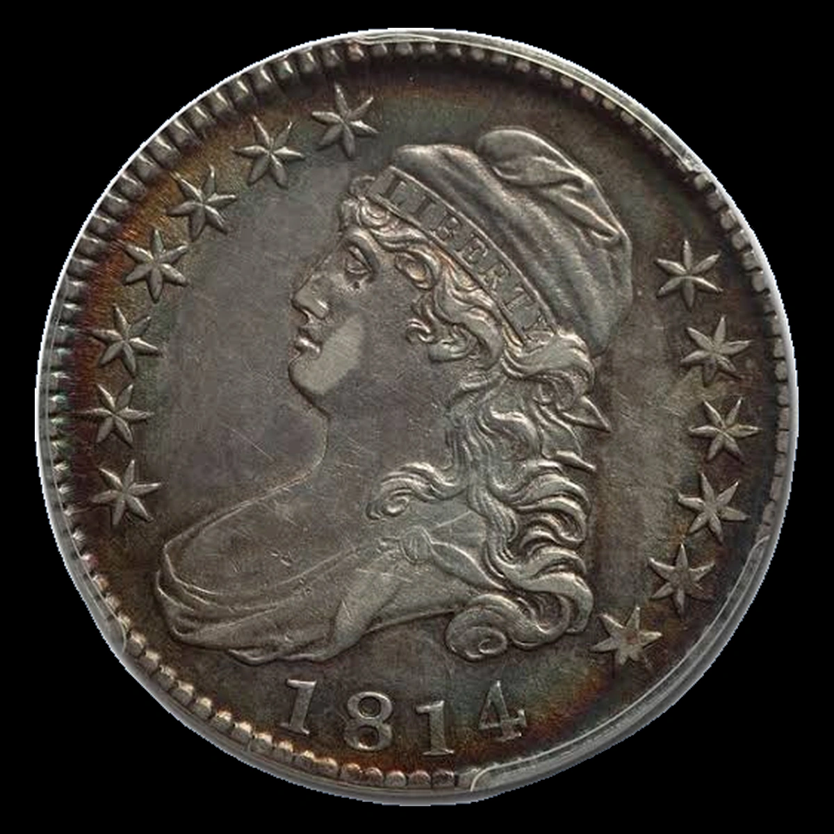 1814 Capped Bust Half Dollar: Repunched Design