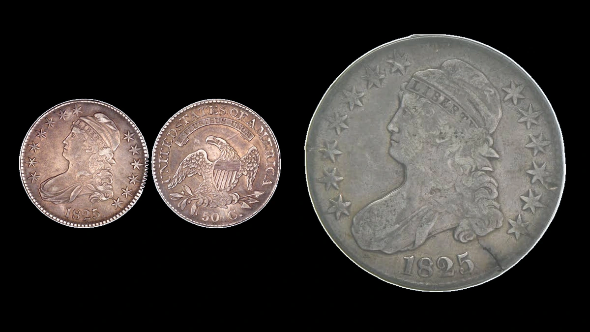 1825 Half Dollar Errors — error coin photographs