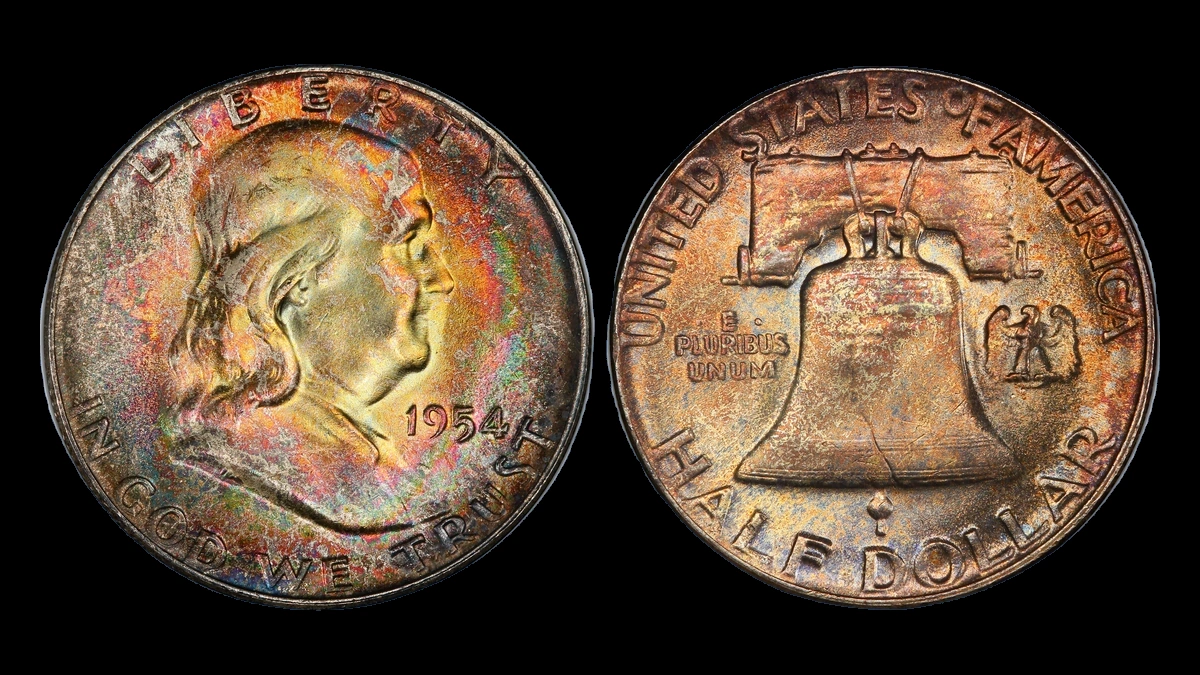 1954 Franklin Half Dollar: Bugs Bunny Die Clash