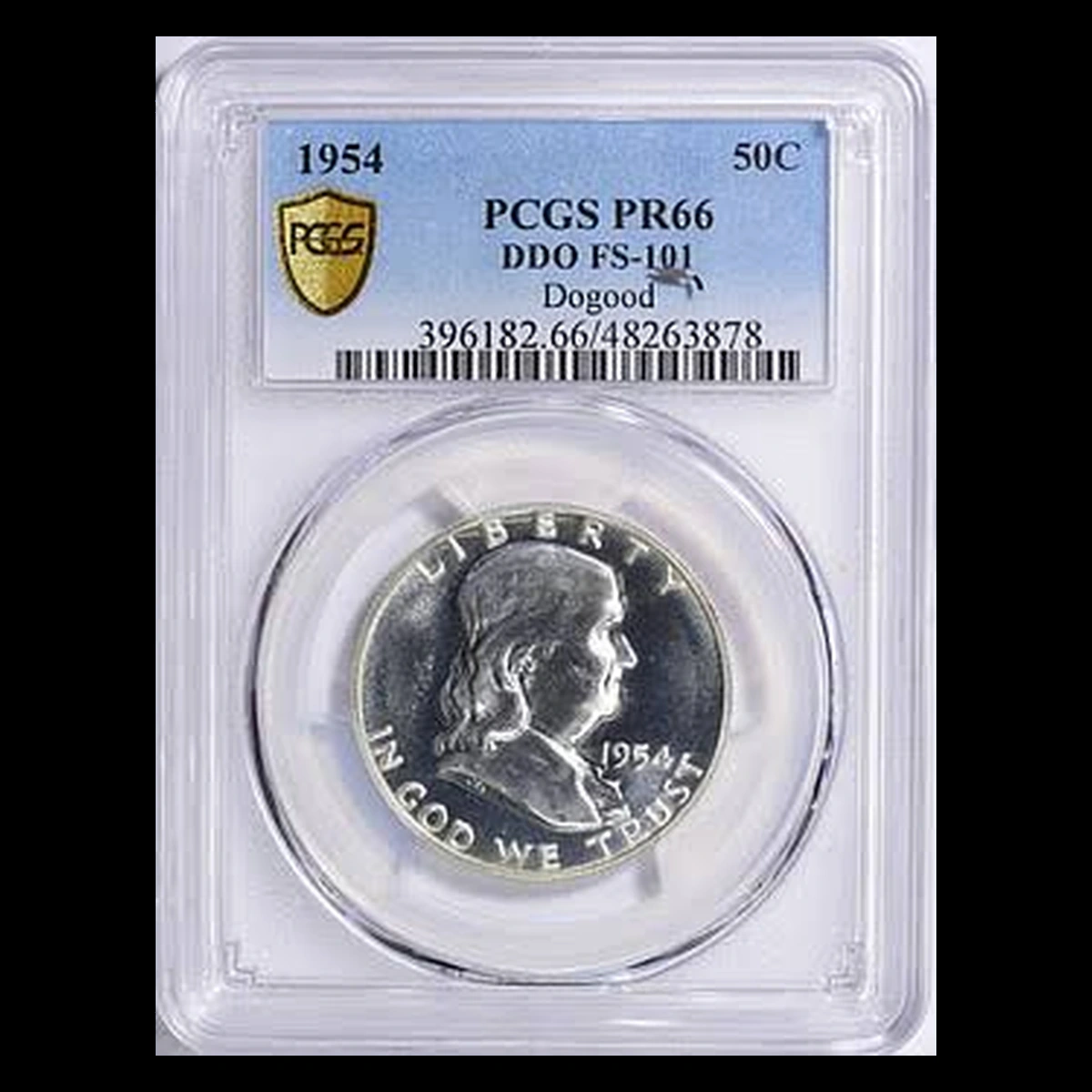 1954 Franklin Half Dollar: Doubled Die Obverse