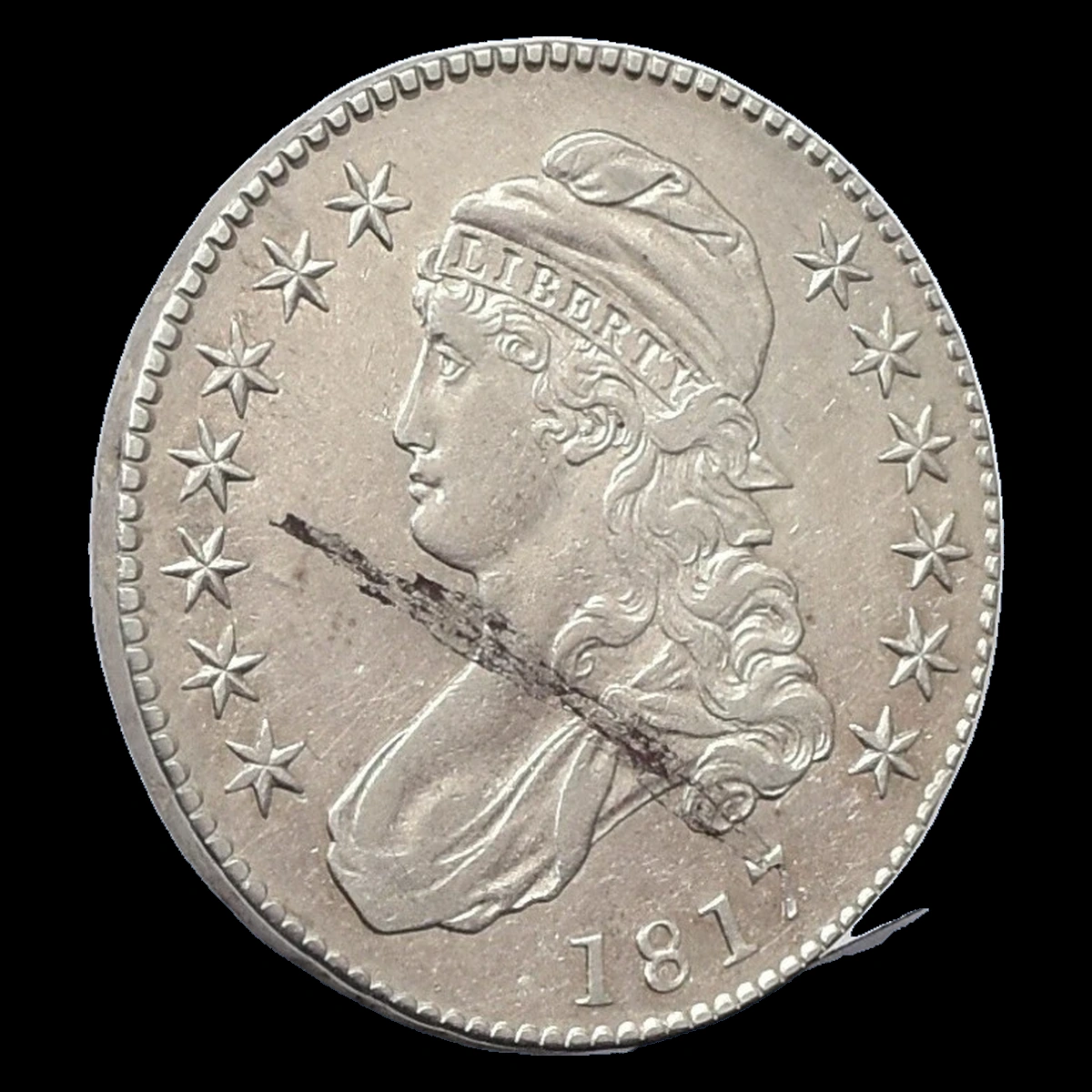 1817 Capped Bust Half Dollar: Lamination