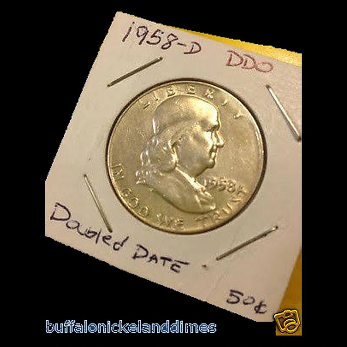 1958 Franklin Half Dollar: Doubled Die Obverse