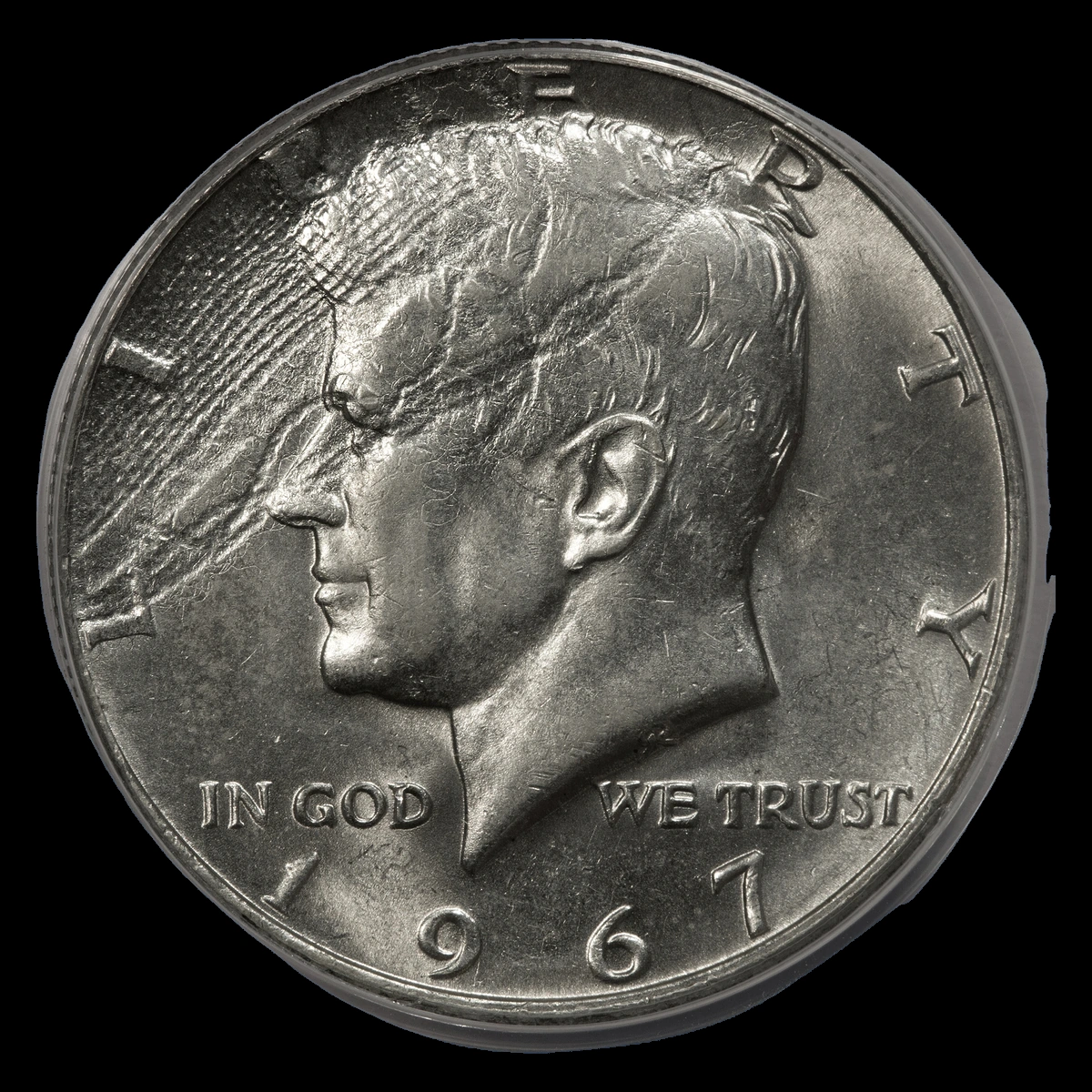 1967 Kennedy Half Dollar: Struck-Through Error
