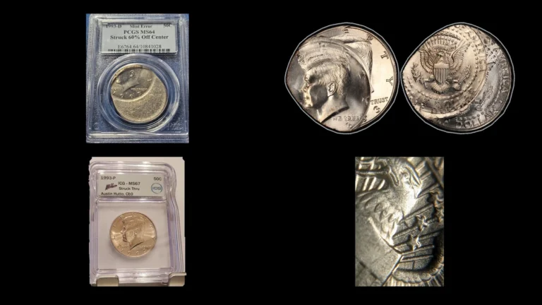 1993 Half Dollar Errors — error coin photographs