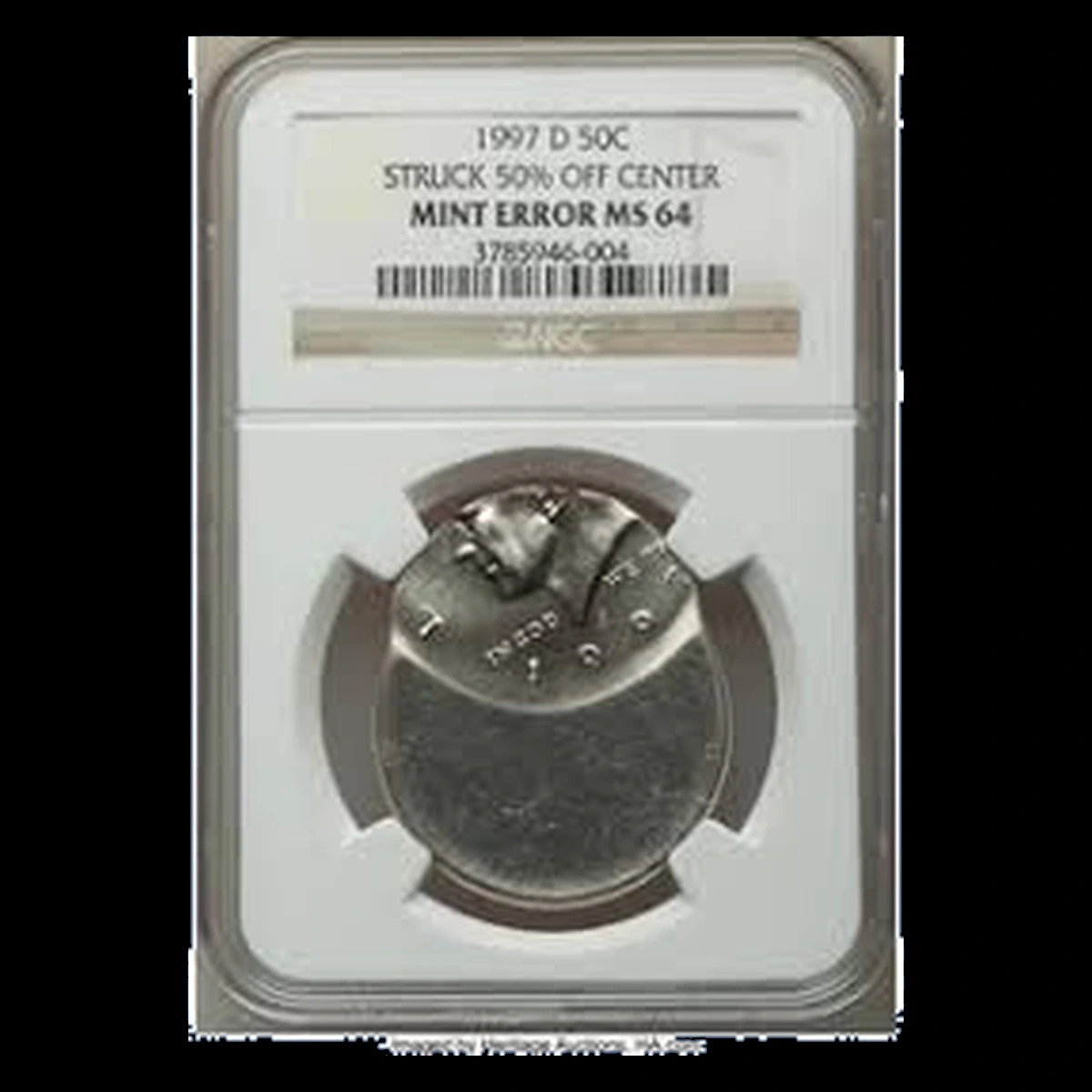 1997 Kennedy Half Dollar: Off-Center Strike