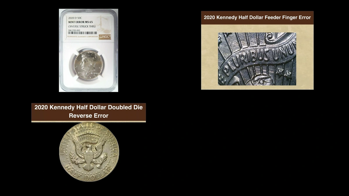 2020 Half Dollar Errors — error coin photographs