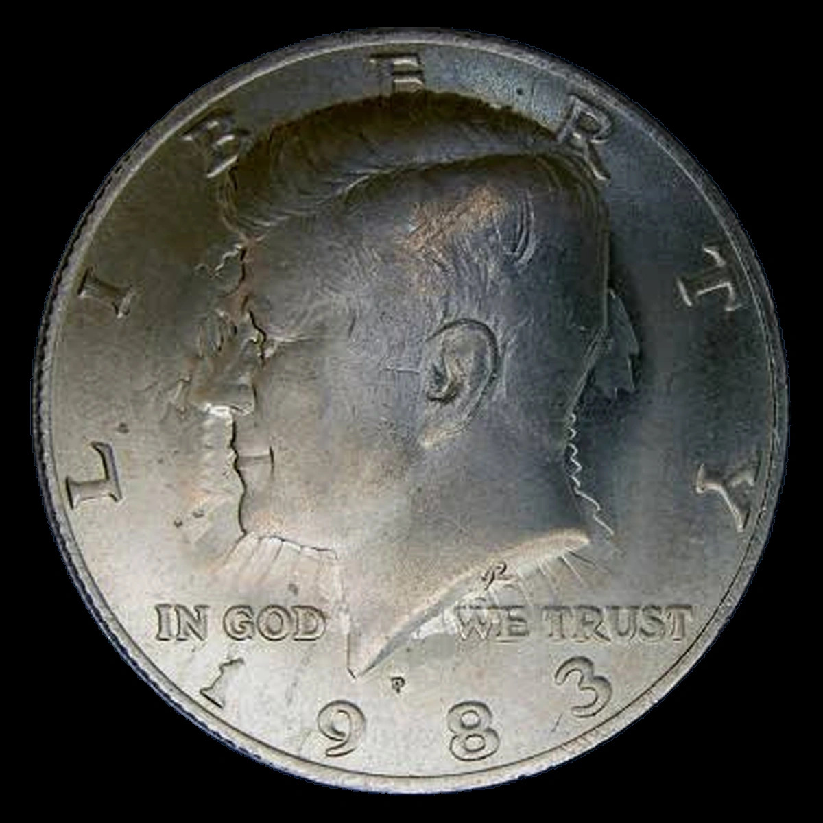 1983 Kennedy Half Dollar: Clashed Dies