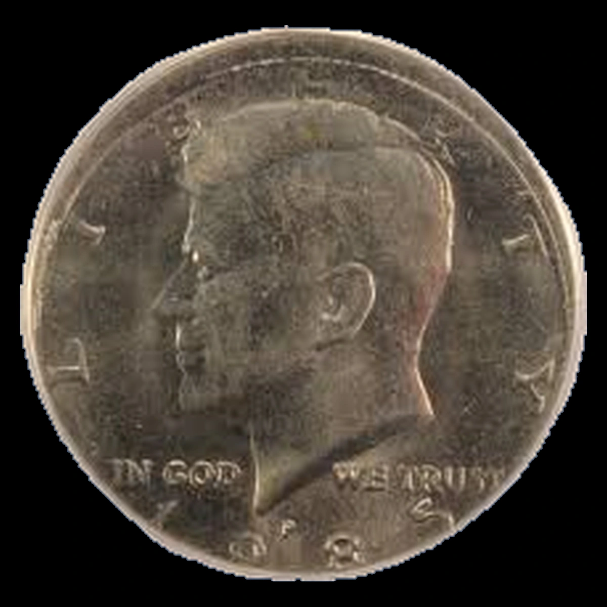 1985 Kennedy Half Dollar: Off-Center Strike
