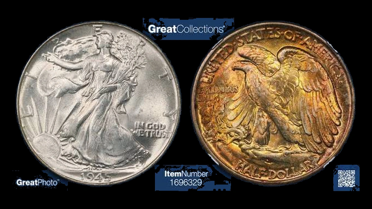 1945 Walking Liberty Half Dollar: Missing Design Detail