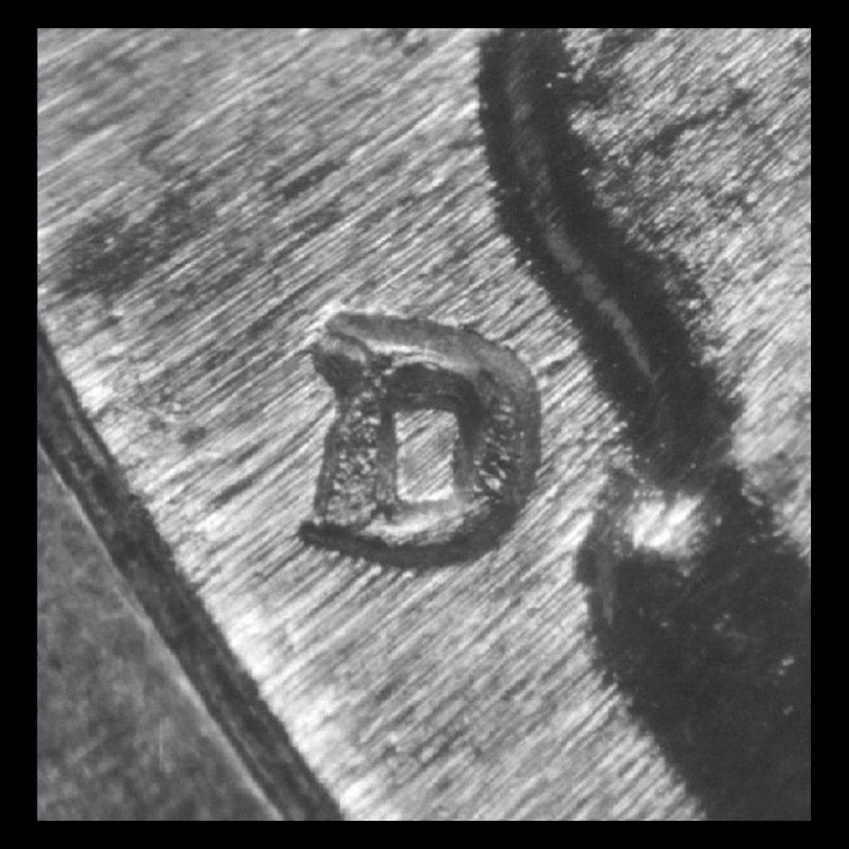 1945 Walking Liberty Half Dollar: Repunched Mintmark