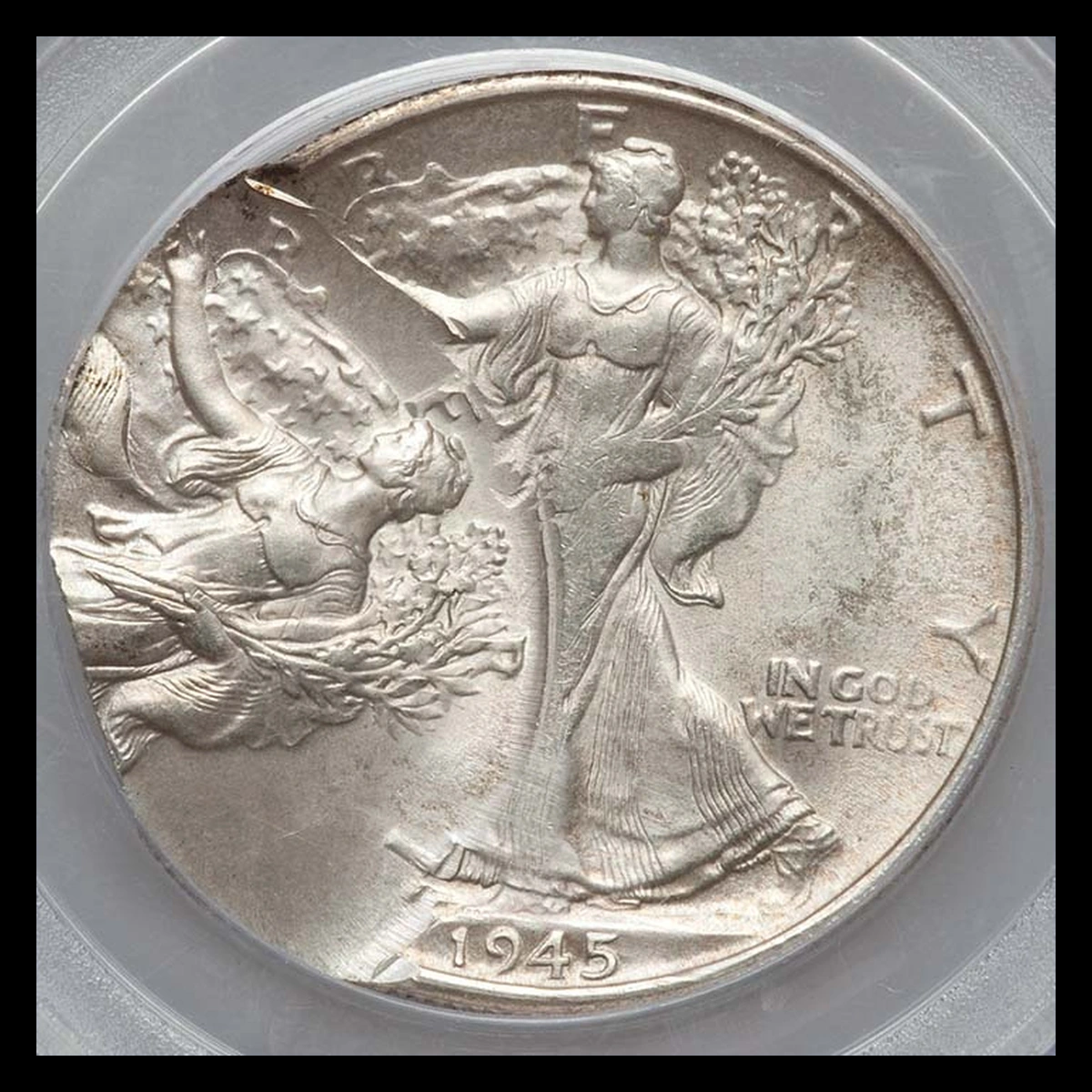 1945 Walking Liberty Half Dollar: Double / Multiple Strike