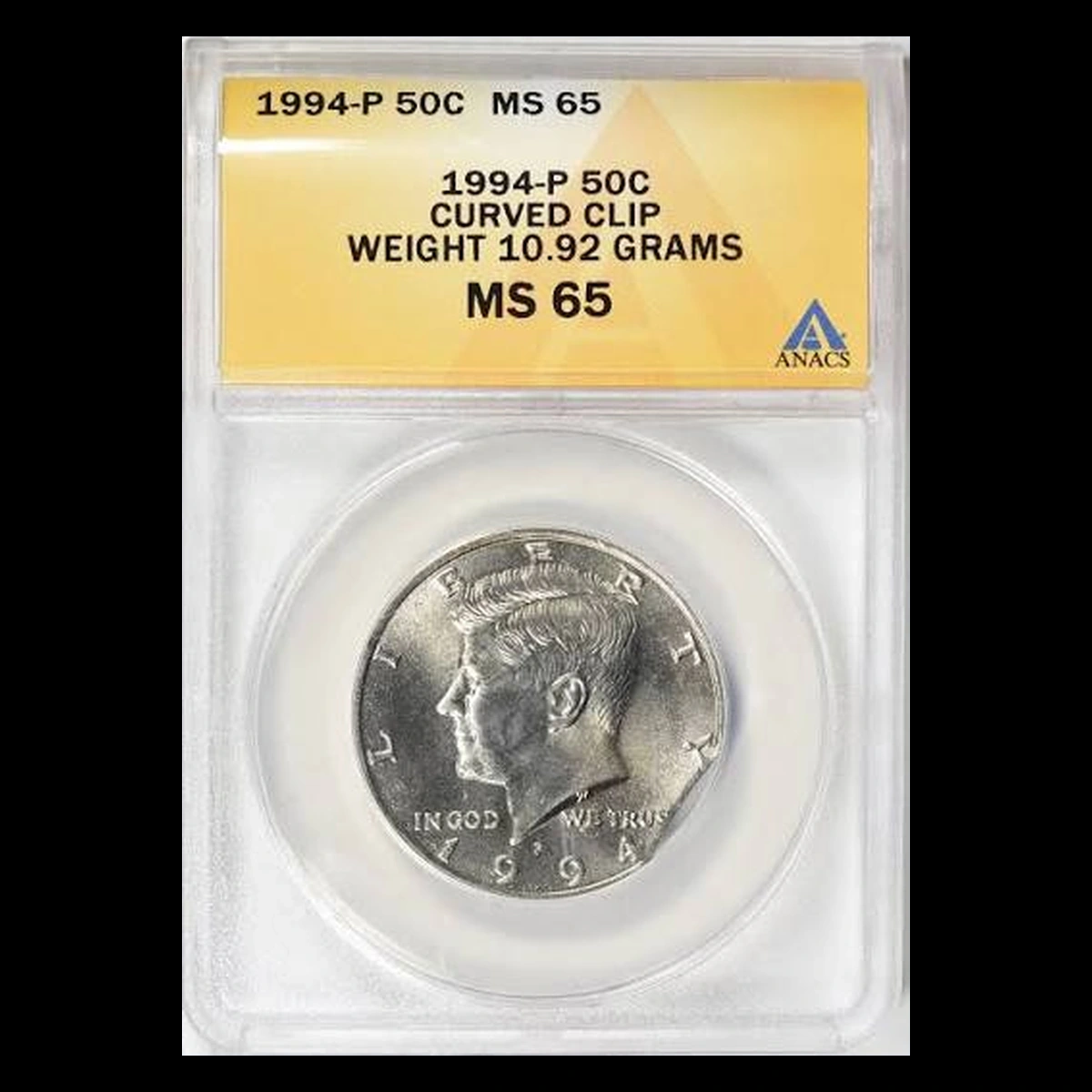 1994 Kennedy Half Dollar: Clipped Planchet