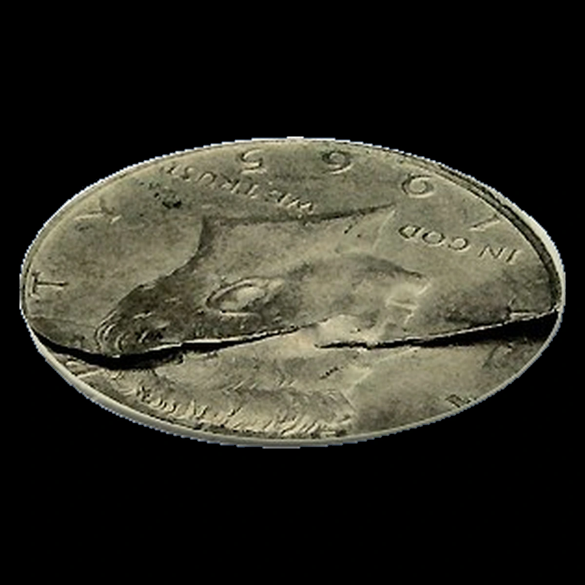 1965 Kennedy Half Dollar: Lamination