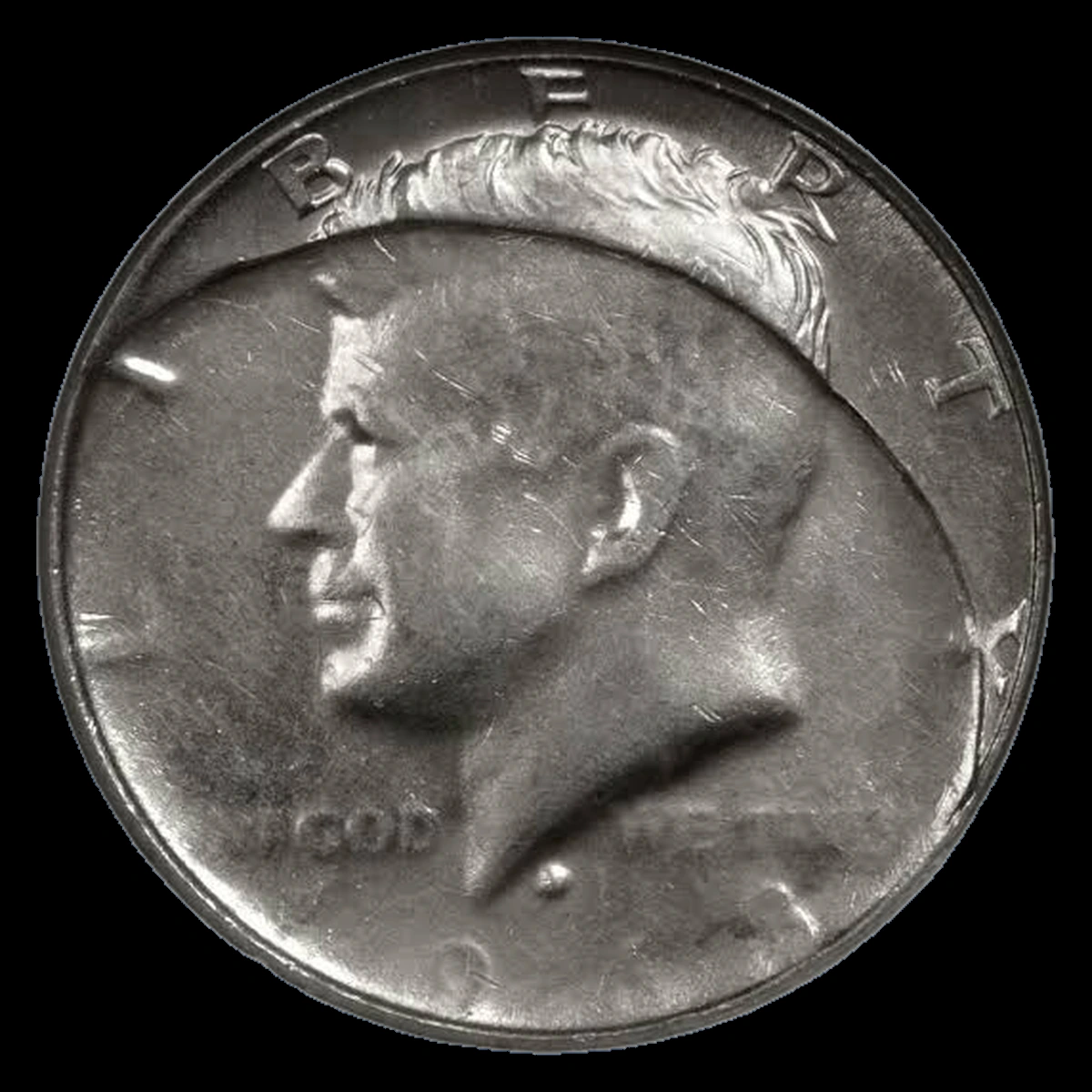 1968 Kennedy Half Dollar: Struck-Through Error