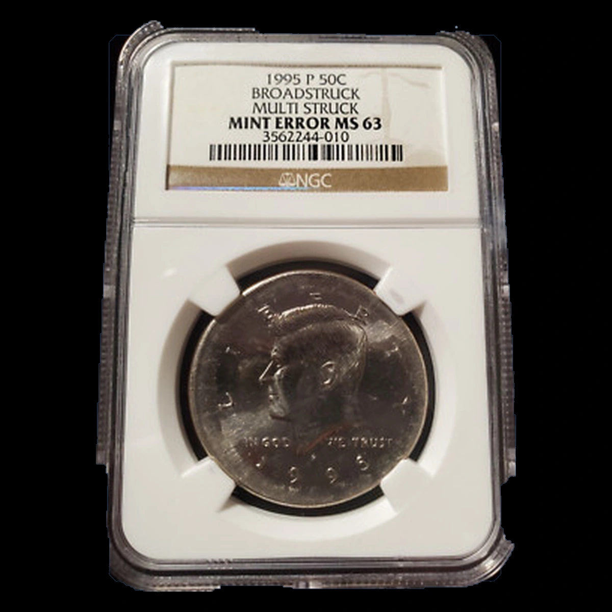 1995 Kennedy Half Dollar: broadstrike and multiple strikes