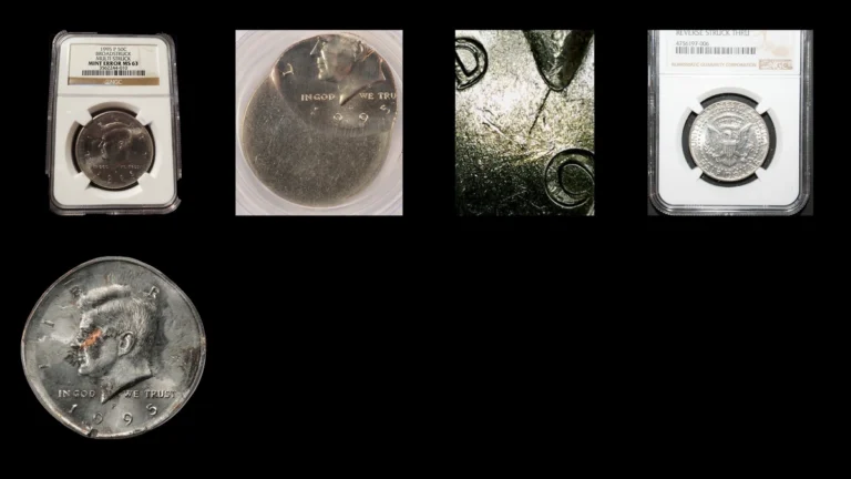 1995 Half Dollar Errors — error coin photographs