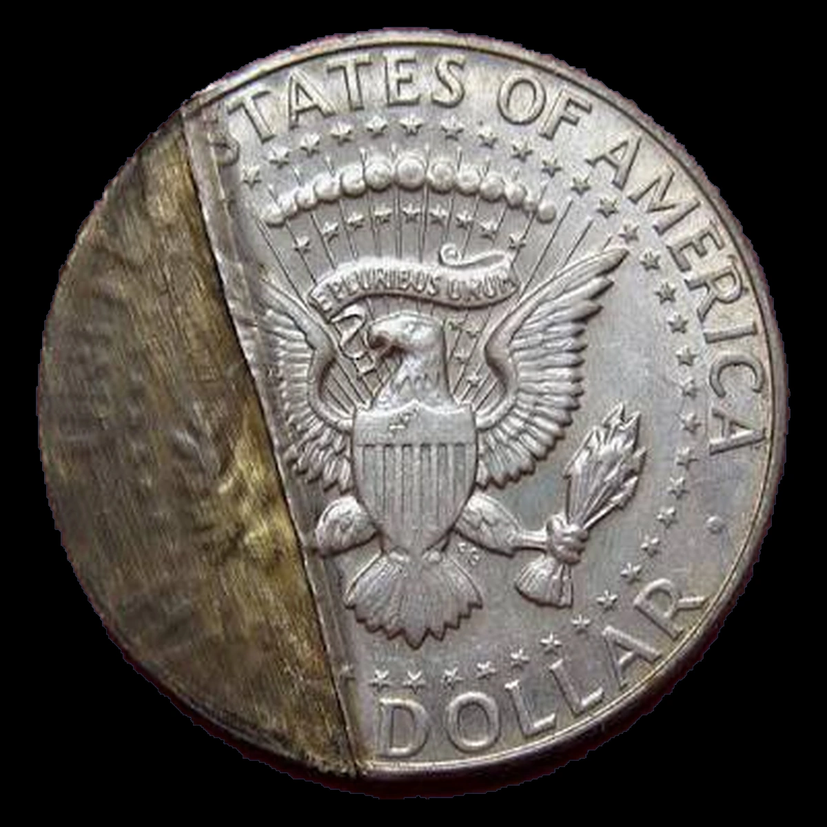 1966 Kennedy Half Dollar: Missing Clad Layer