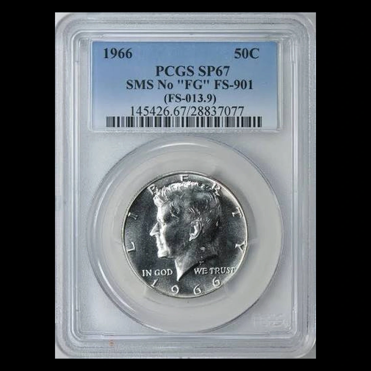 1966 Kennedy Half Dollar: Missing FG Initials