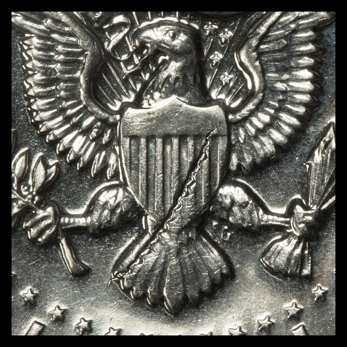 1966 Kennedy Half Dollar: Struck-Through Error