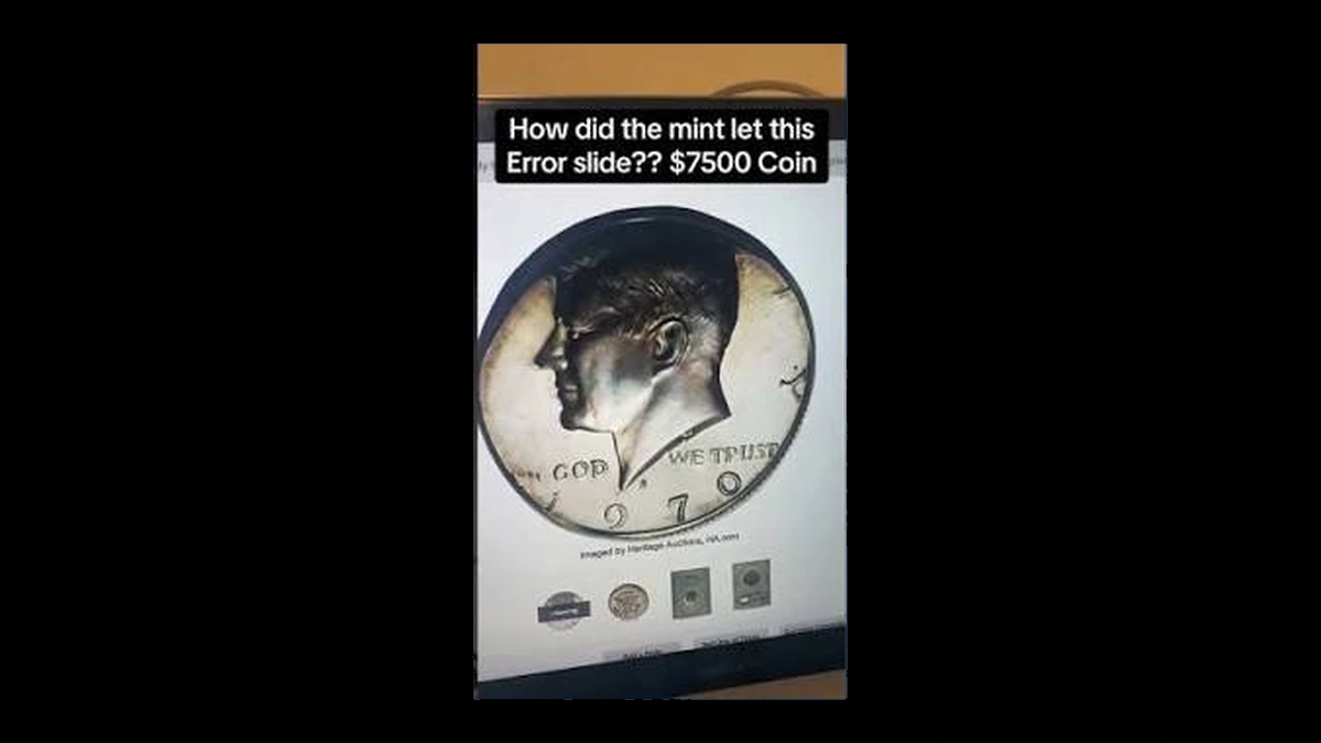 1970 Kennedy Half Dollar: Proof Struck on a Quarter Planchet