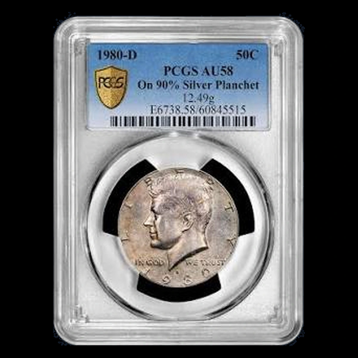 1980 Kennedy Half Dollar: Wrong Planchet / Off-Metal Strike