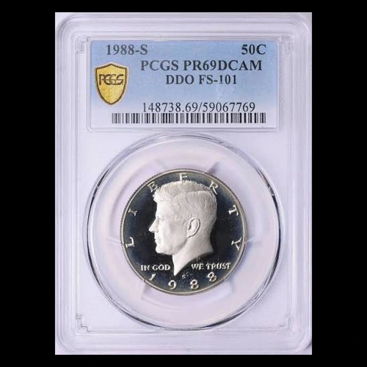 1988 Kennedy Half Dollar: Doubled Die Obverse