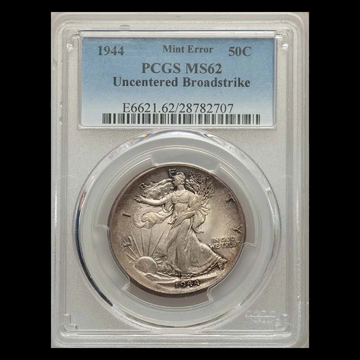 1944 Walking Liberty Half Dollar: Broadstrike