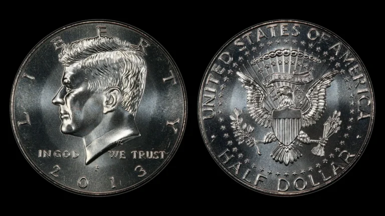 2013-P Kennedy Half Dollar, obverse and reverse