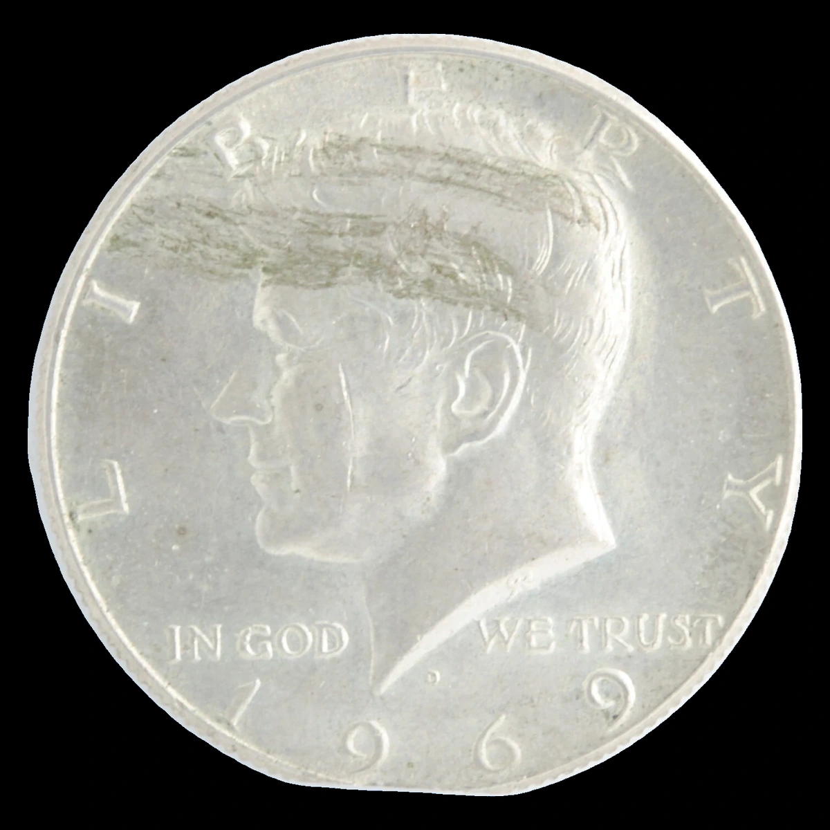 1969 Kennedy Half Dollar: Clipped Planchet
