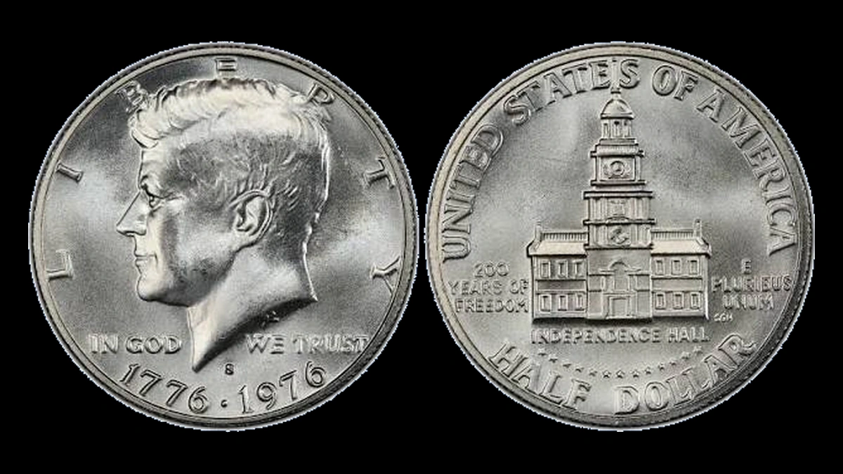 1976 Kennedy Half Dollar: Silver Uncirculated Doubled Die Obverse