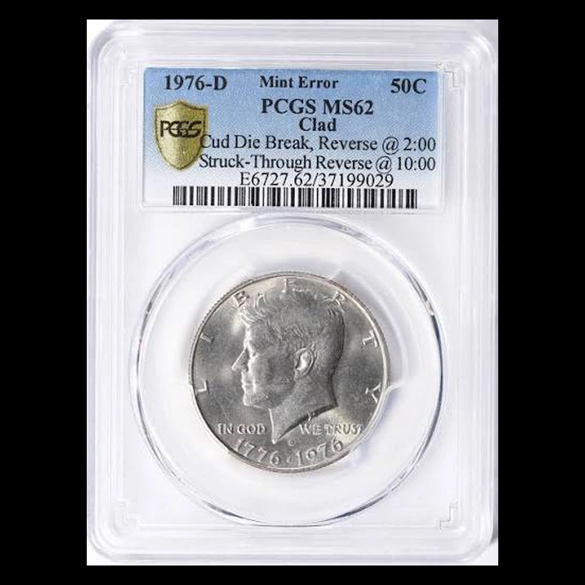 1976 Kennedy Half Dollar: Die Break