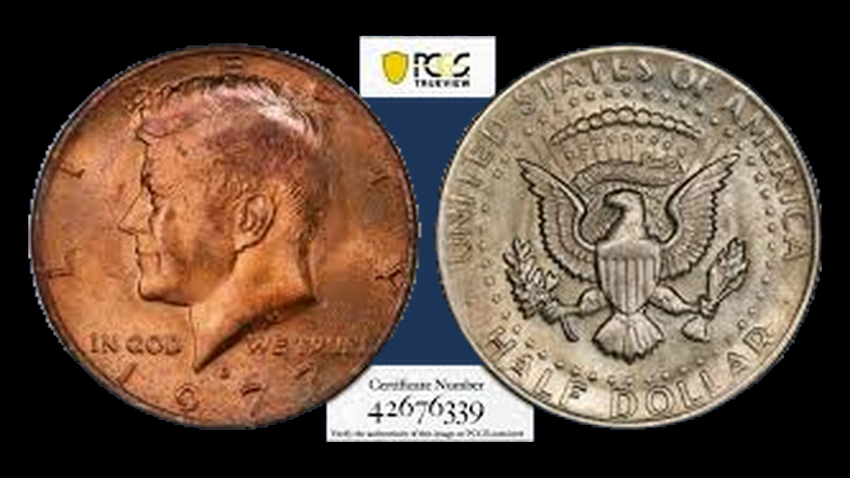 1977 Kennedy Half Dollar: Missing Clad