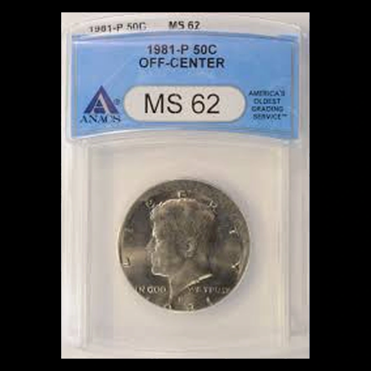 1981 Kennedy Half Dollar: Off-Center Strike