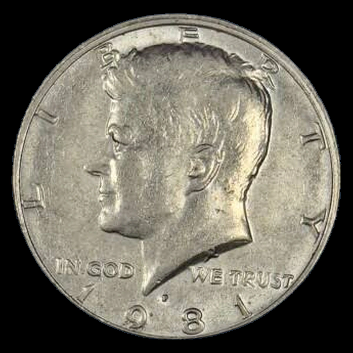 1981 Kennedy Half Dollar: Misaligned Die