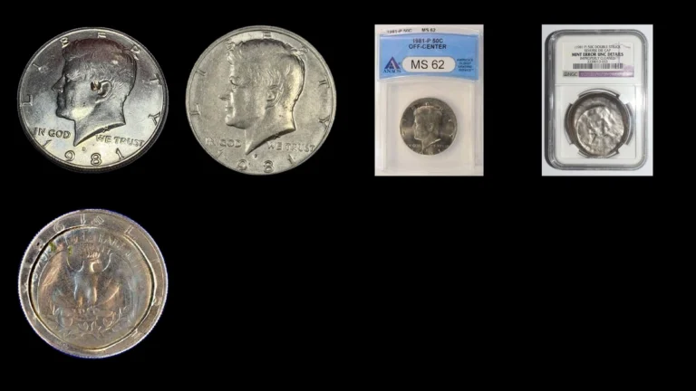 1981 Half Dollar Errors — error coin photographs