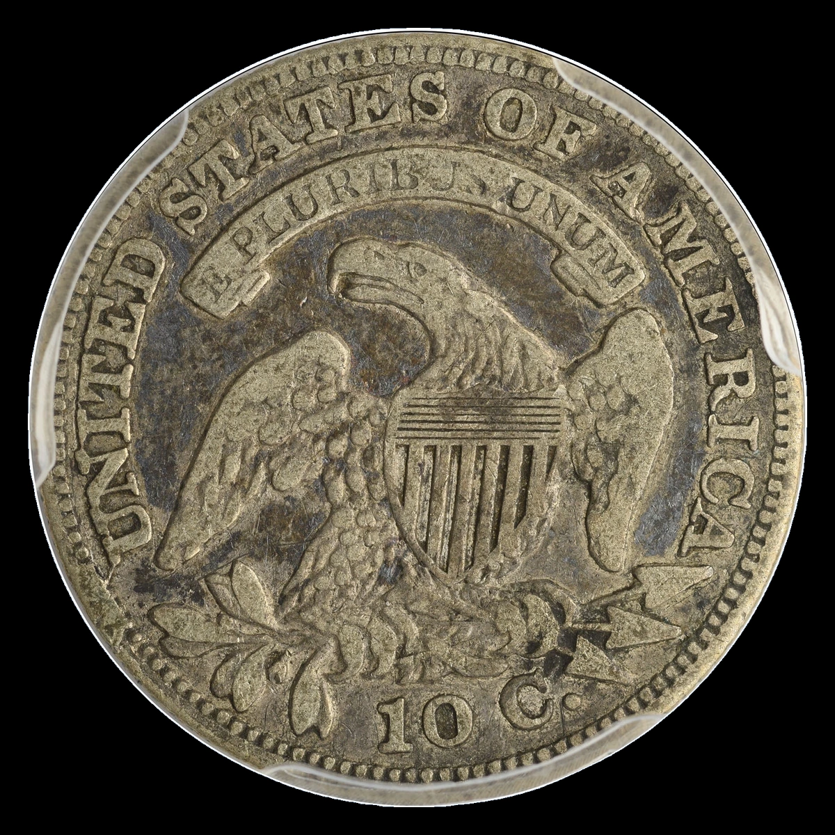 1829 Capped Bust Dime: Die Crack