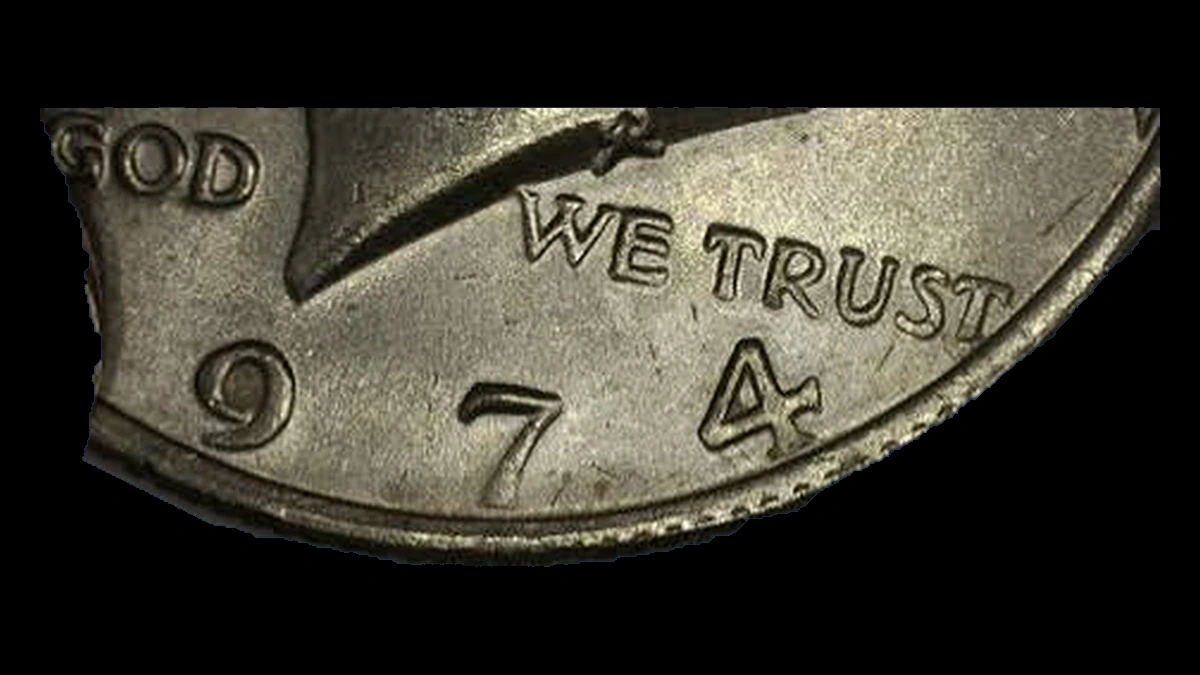 1974 Kennedy Half Dollar: Collar Error