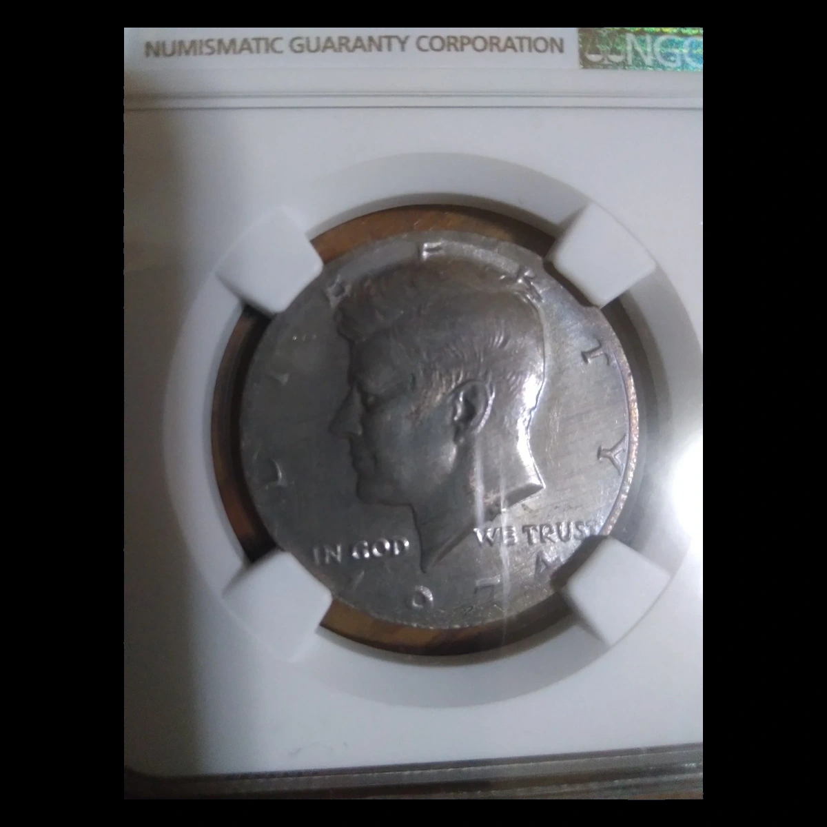 1974 Kennedy Half Dollar: Struck on a Taiwan Five-Dollar Blank