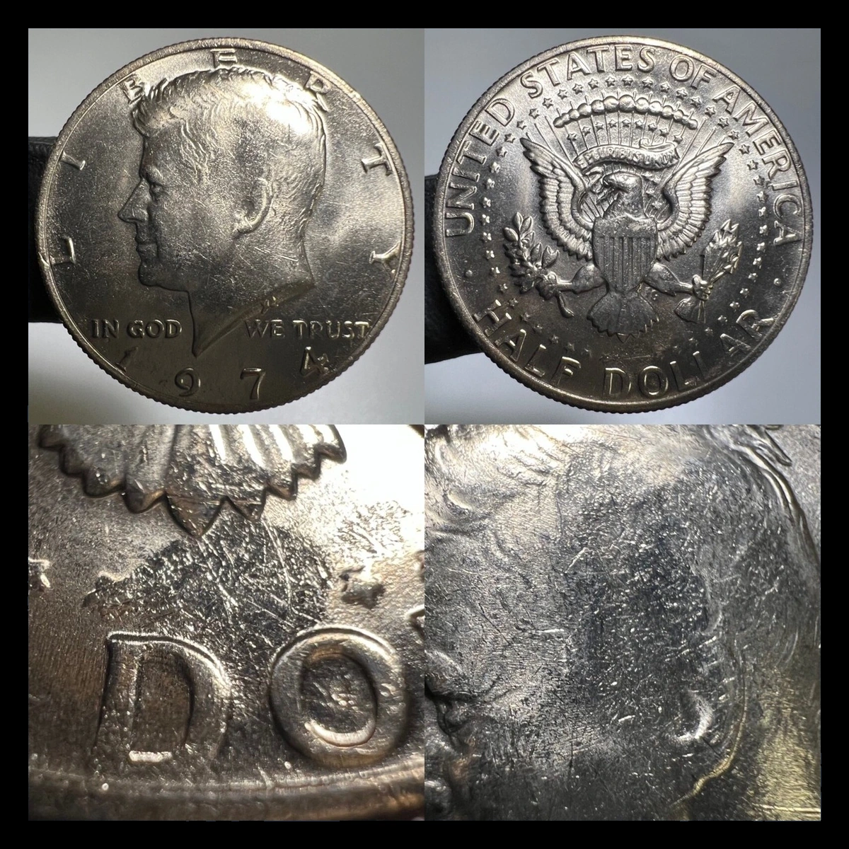 1974 Kennedy Half Dollar: Struck-Through Error