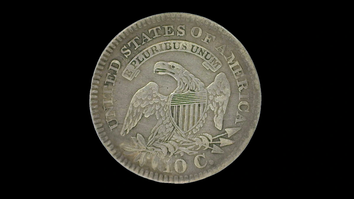 1820 Dime Errors — error coin photographs