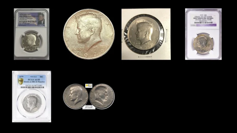 1979 Half Dollar Errors — error coin photographs