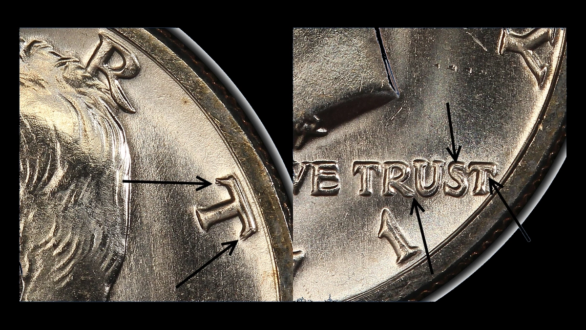 1971 Kennedy Half Dollar: Doubled Die Obverse