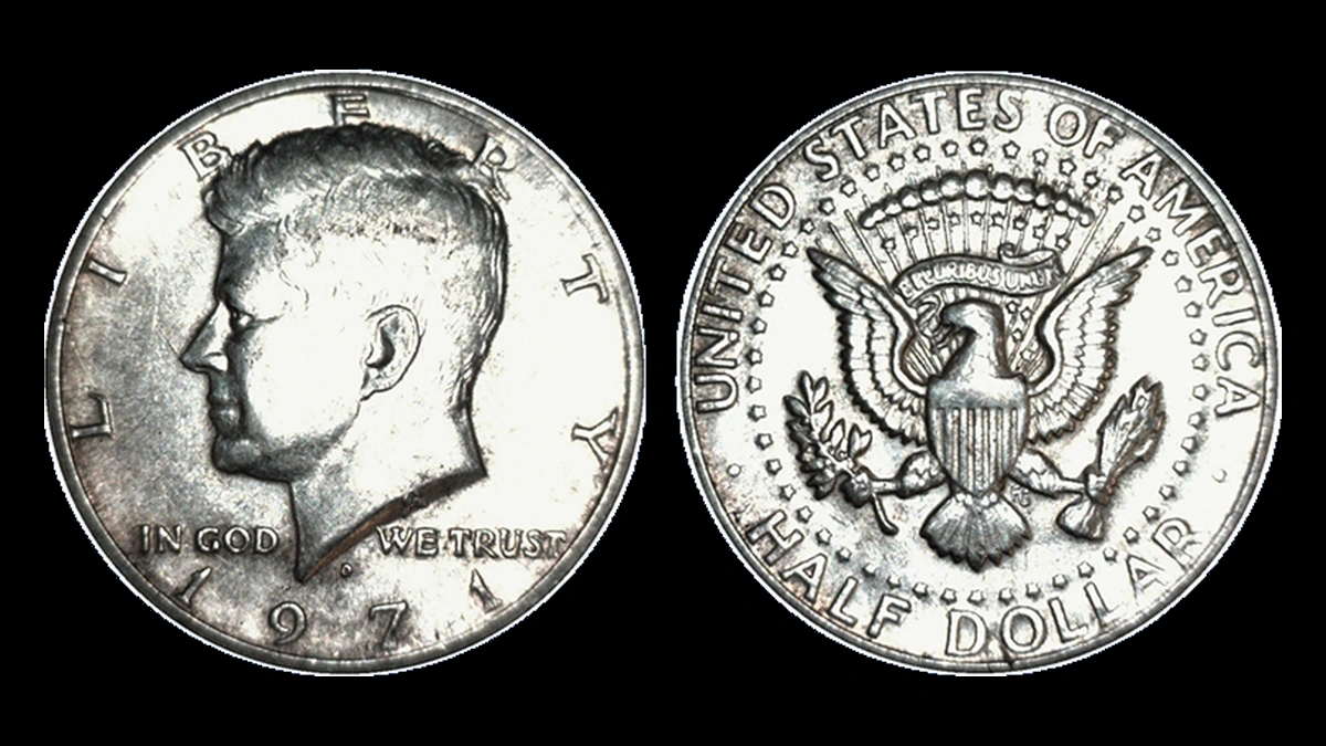 1971 Kennedy Half Dollar: Struck on a Leftover 40% Silver Planchet