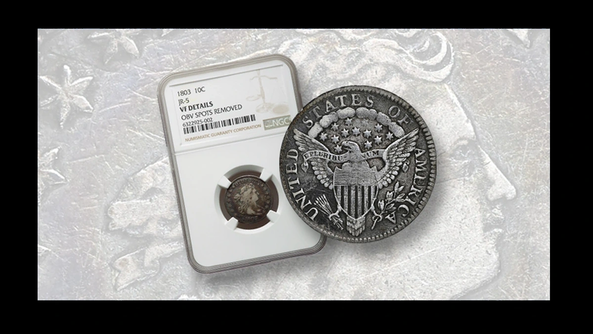 1803 Dime Errors — error coin photographs